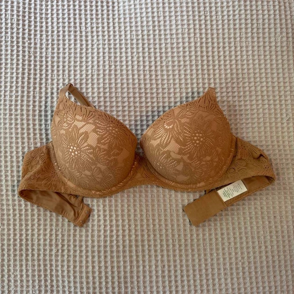 Aerie Real Good Sunnie Demi Lace Padded Bra 36D